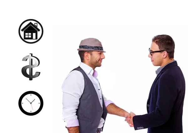 Two men shaking hands — Stock Photo, Image