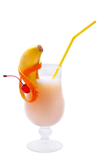 Banana milk shake coctail — Stock Photo, Image