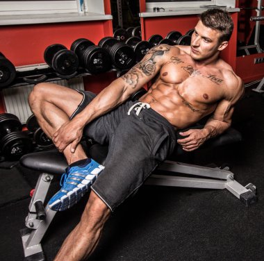 sıcak sporcu eğitim sonra dinlenme