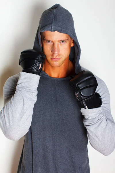 Young boxer who is ready to fight — Stock Photo, Image