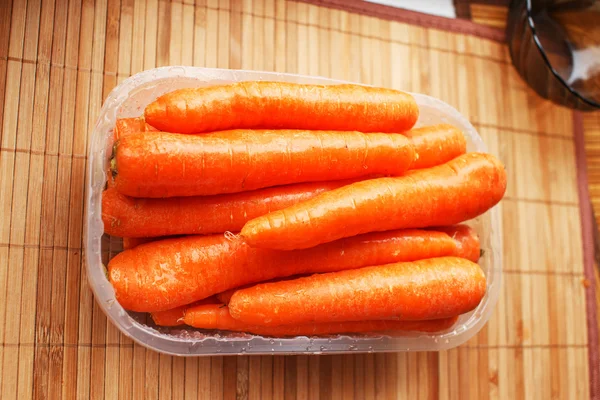 Pocos palitos de sabrosas zanahorias — Foto de Stock