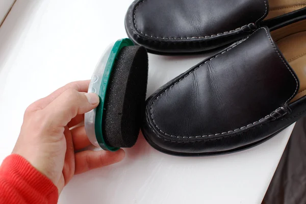 Schoenen met spons — Stockfoto