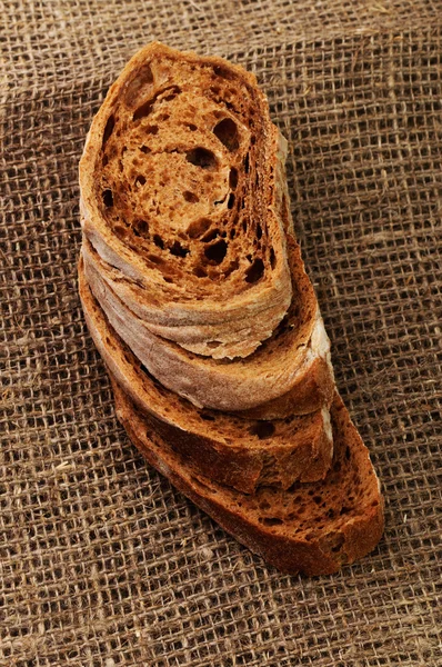 Cut grilled bread — Stock Photo, Image