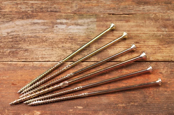 Metal nailscrews — Stok fotoğraf