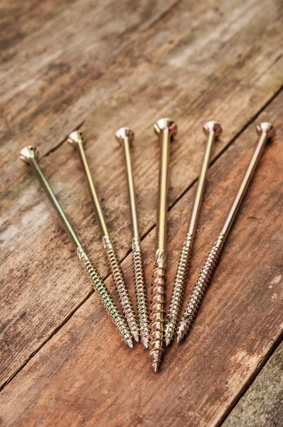 Metalowe nailscrews — Zdjęcie stockowe