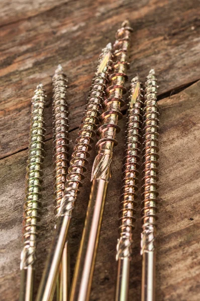 Metalowe nailscrews — Zdjęcie stockowe