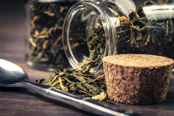 Té de hojas verdes — Foto de Stock