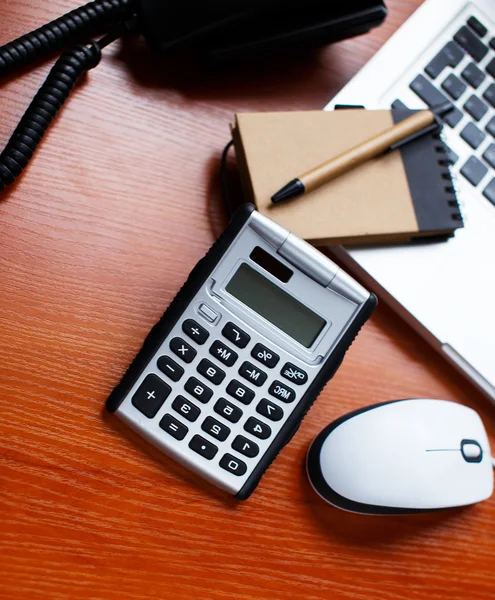 Rekenmachine met dagboek — Stockfoto