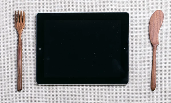 Pantalla de tableta en blanco — Foto de Stock