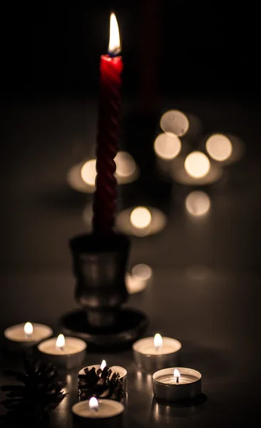 Red candle — Stock Photo, Image