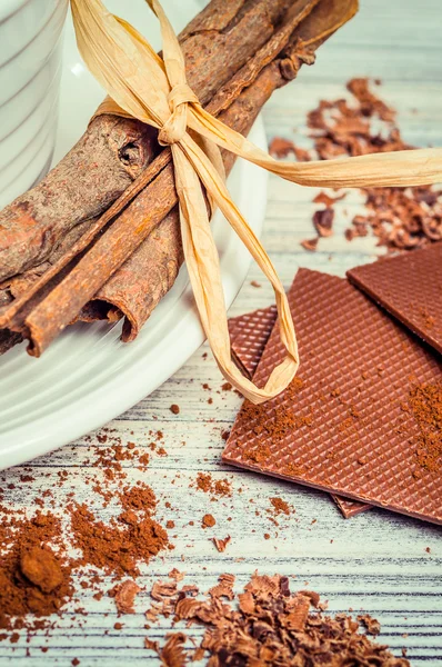 Kanel och choklad — Stockfoto