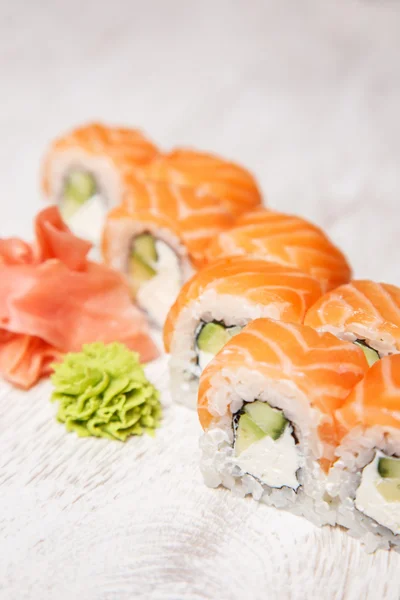 Sushi di salmone — Foto Stock