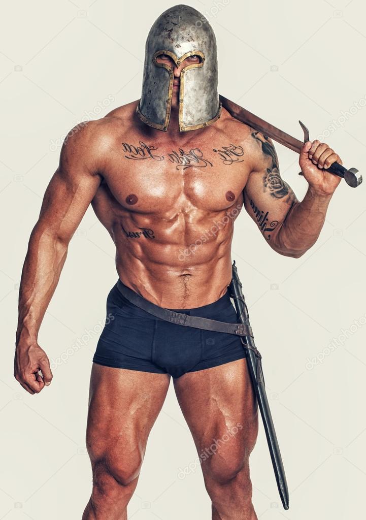 Barbarian with weapon