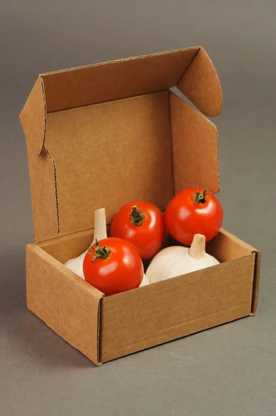 トマトとニンニク — ストック写真
