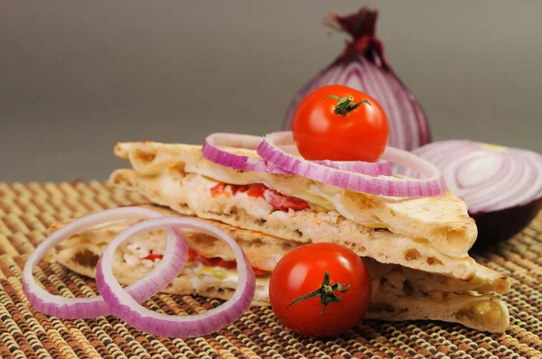 Sandwich con pomodori — Foto Stock
