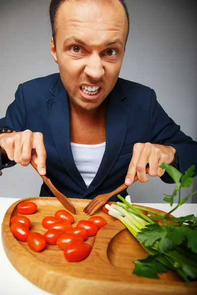 Hungriger Mann — Stockfoto