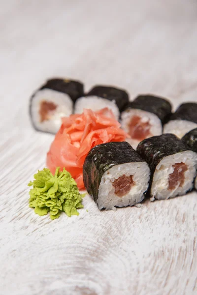 Wasabi sushi — Stockfoto