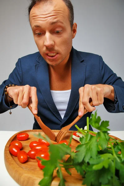 Hungriger Mann — Stockfoto