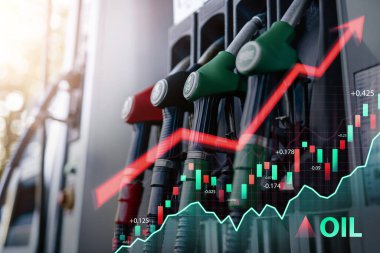 Benzin istasyonundaki silah fiyatları ve sıra sıra yükseldi