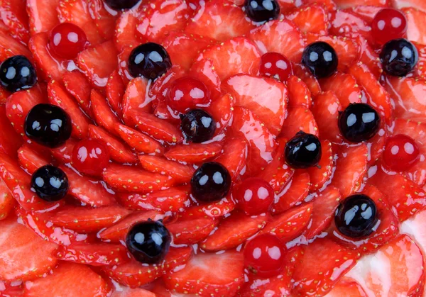 Strawberry cake, close-up shot — Stock Photo, Image