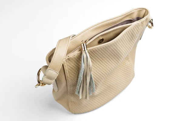 Frauen beige Handtasche — Stockfoto