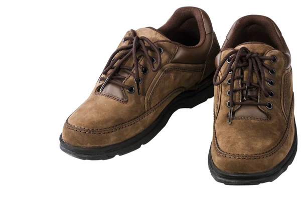 Brown leather man's shoes — Stock Photo, Image