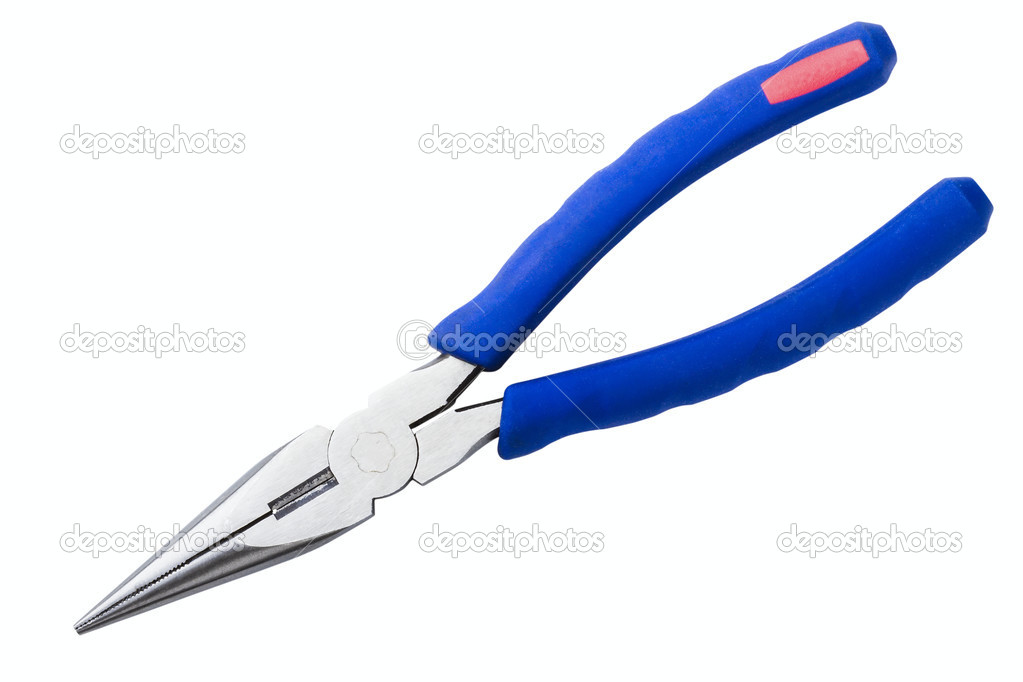 Wire cutting and flat-nose pliers