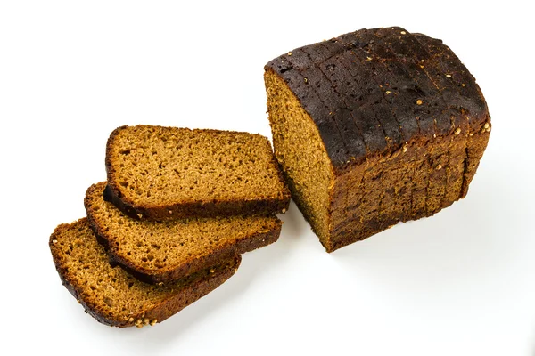 Frisches Brot in Scheiben geschnitten — Stockfoto