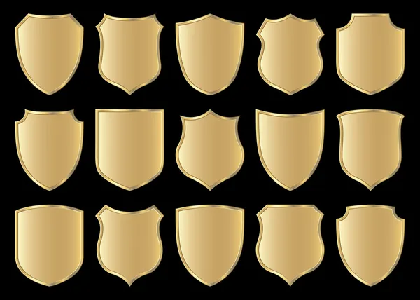 Shield design set — Stock Vector