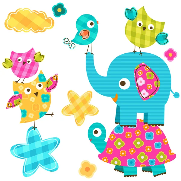 Happy animals Royalty Free Stock Vectors