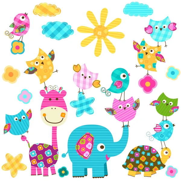 Happy animals Vector Graphics