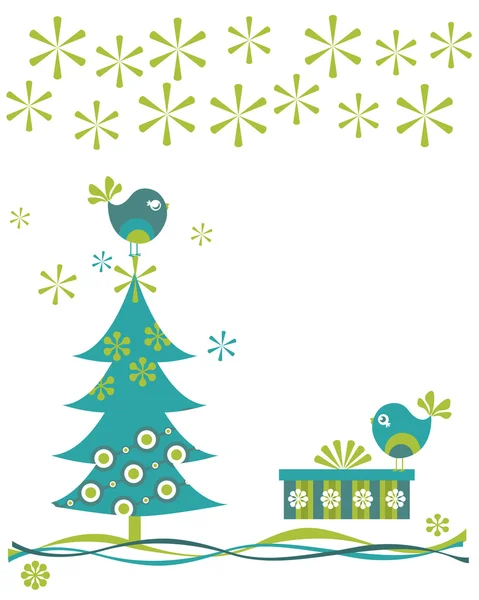 Aves de Navidad — Archivo Imágenes Vectoriales