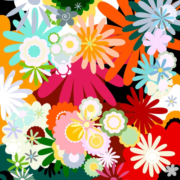 Blommor bakgrund — Stock vektor