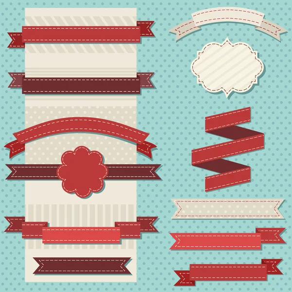 Vintage ribbons — Stock Vector