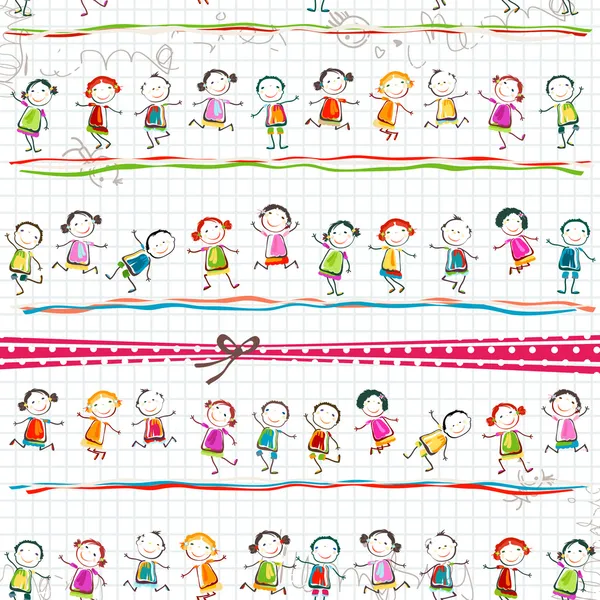 Enfants heureux — Image vectorielle