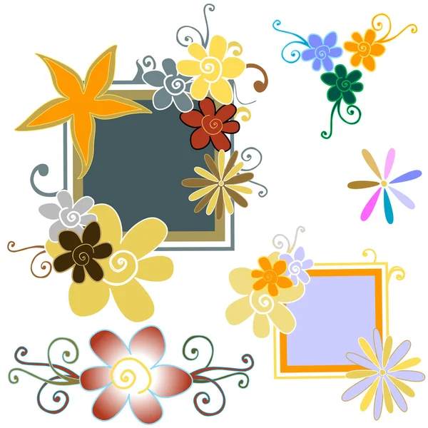 Floral elements — Stock Vector