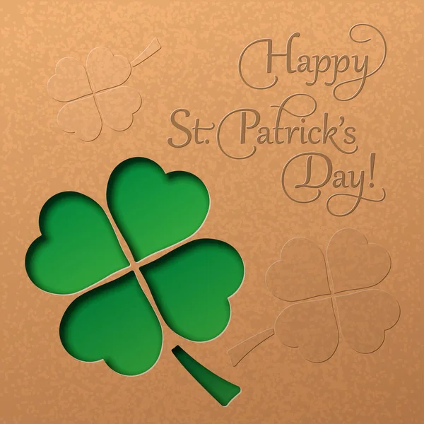 Joyeuse Carte Saint Patrick — Image vectorielle