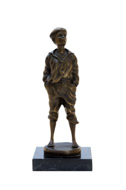 ıslık boy gösteren antik bronz heykel