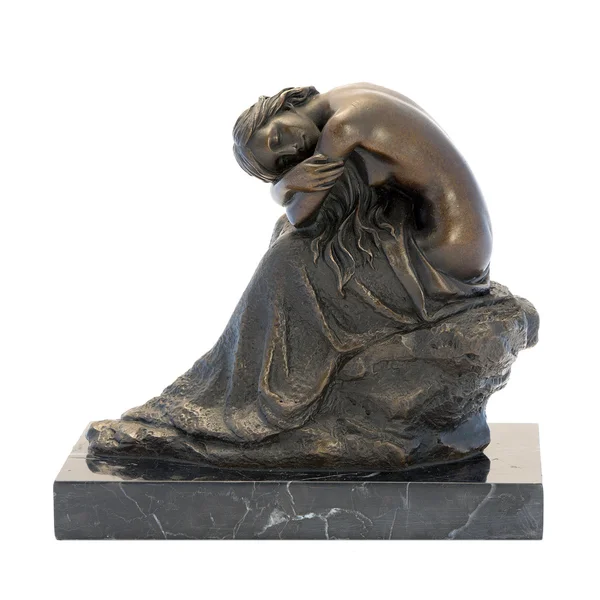 Figurine antique en bronze de la femme nue . — Photo