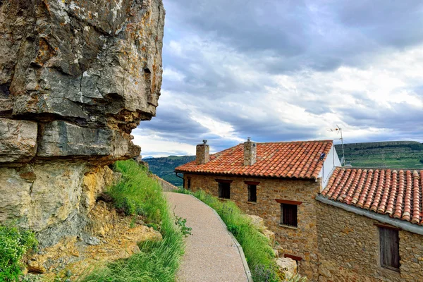 Solnedgång bergslandskap i ar. Spanien. — Stockfoto