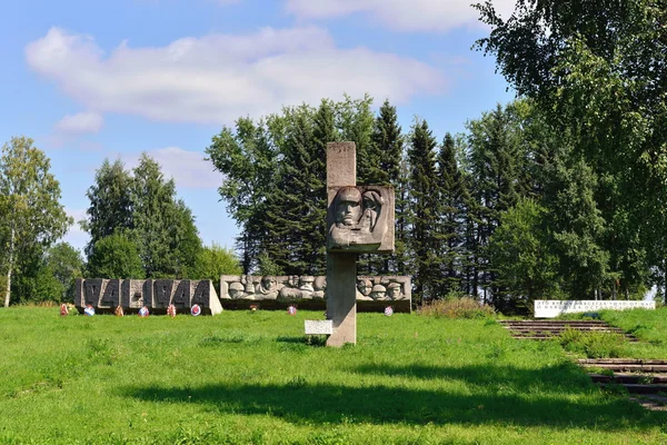 Lembolovo frontier, Monument to victory. St.-Petersburg, — Stock Photo, Image