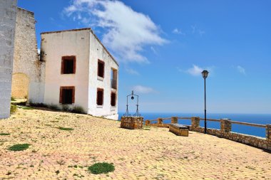 İspanya eski manastır ile peyzaj