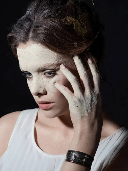 Galatea, uma bela estátua animada, um mito. Uma jovem mulher bonita — Fotografia de Stock