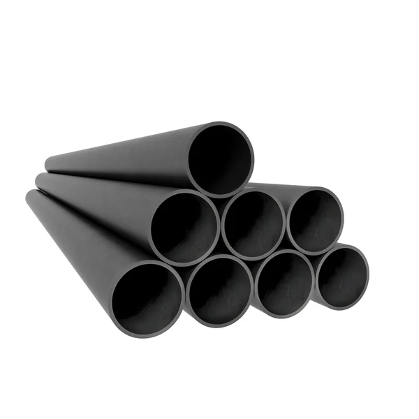 Plastic industrial tubes — Stock Photo, Image