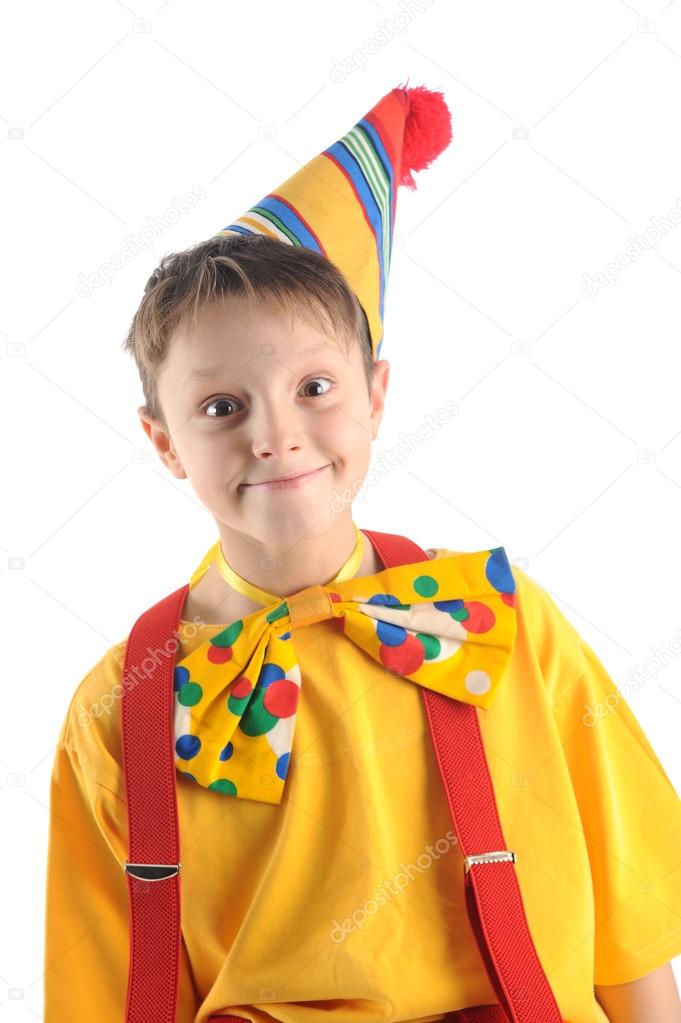 Hamming clown kid