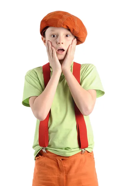 Young frightened boy — Stock Photo, Image