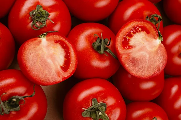 Tomato in a box — Stock Photo, Image
