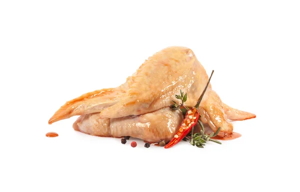Ali di pollo speziate — Foto Stock