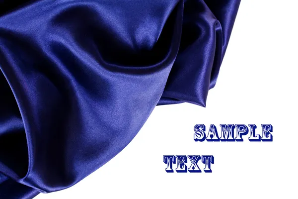 Elegante seta blu liscia — Foto Stock