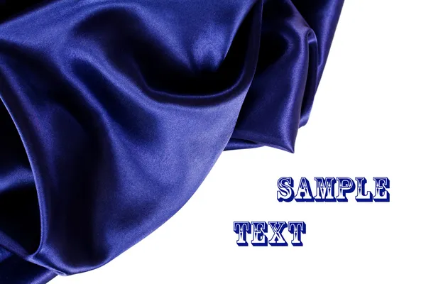 stock image Smooth elegant blue silk